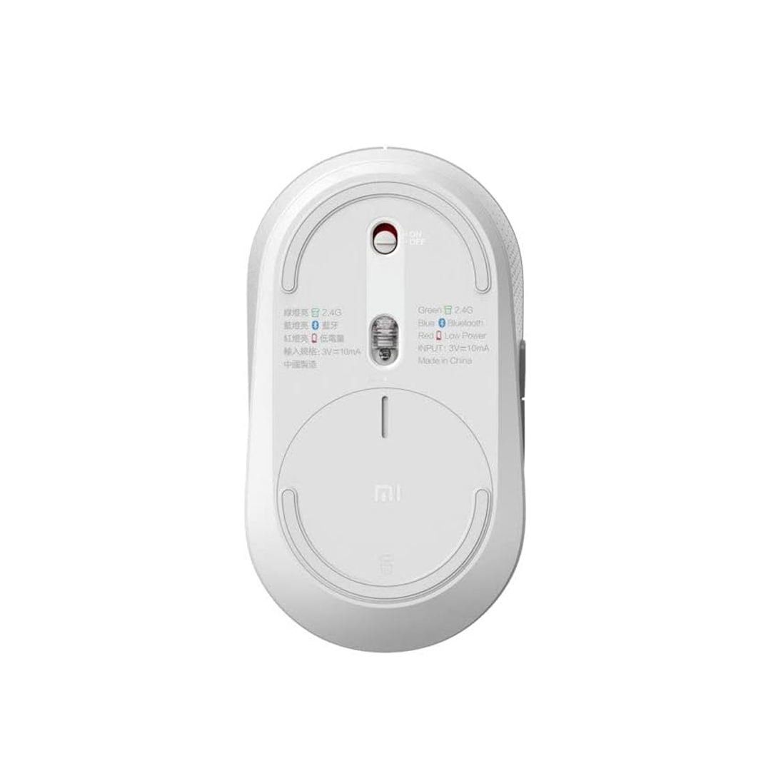 ماوس لاسلكي مزدوج الوضع من Xiaomi إصدار صامت - أبيض ماوس لاسلكي مزدوج الوضع من Xiaomi إصدار صامت - أبيض
